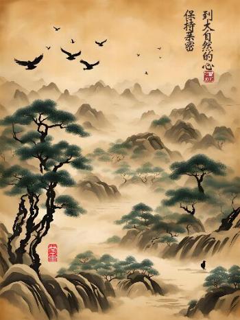 landscape traditional chinese painting