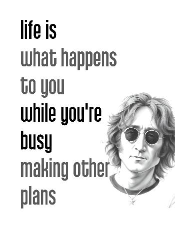 john lennon quote and portrait